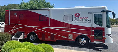 The Blood Connection van at Blood Drive 2022